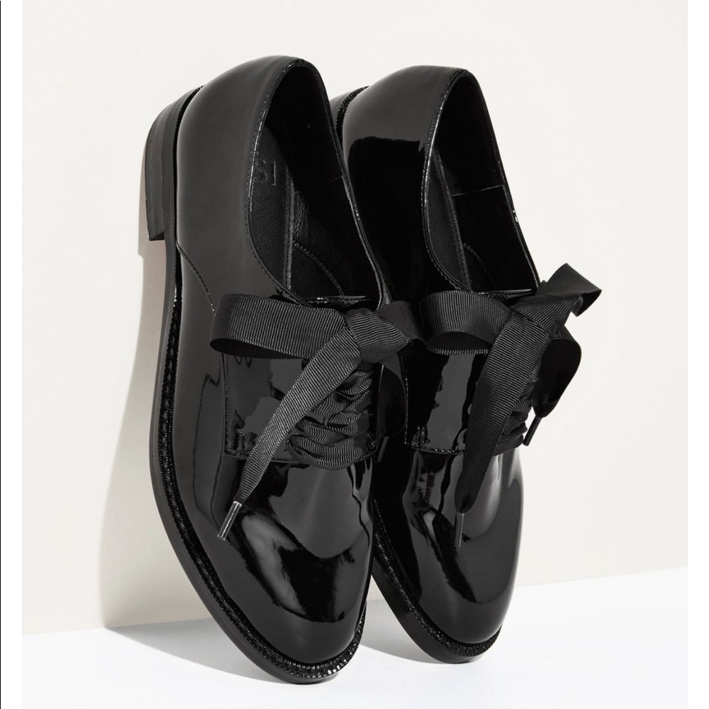 Vegan Patent Leather Oxfords